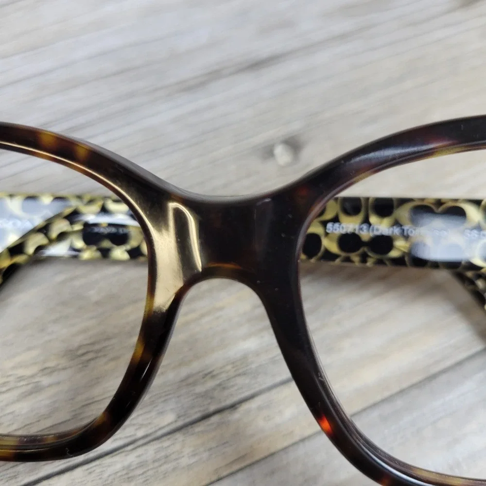 Coach Eyeglasses Frames HC6089 Bylow 550713 Dark Tortoise Sig. C Women 56-17-140